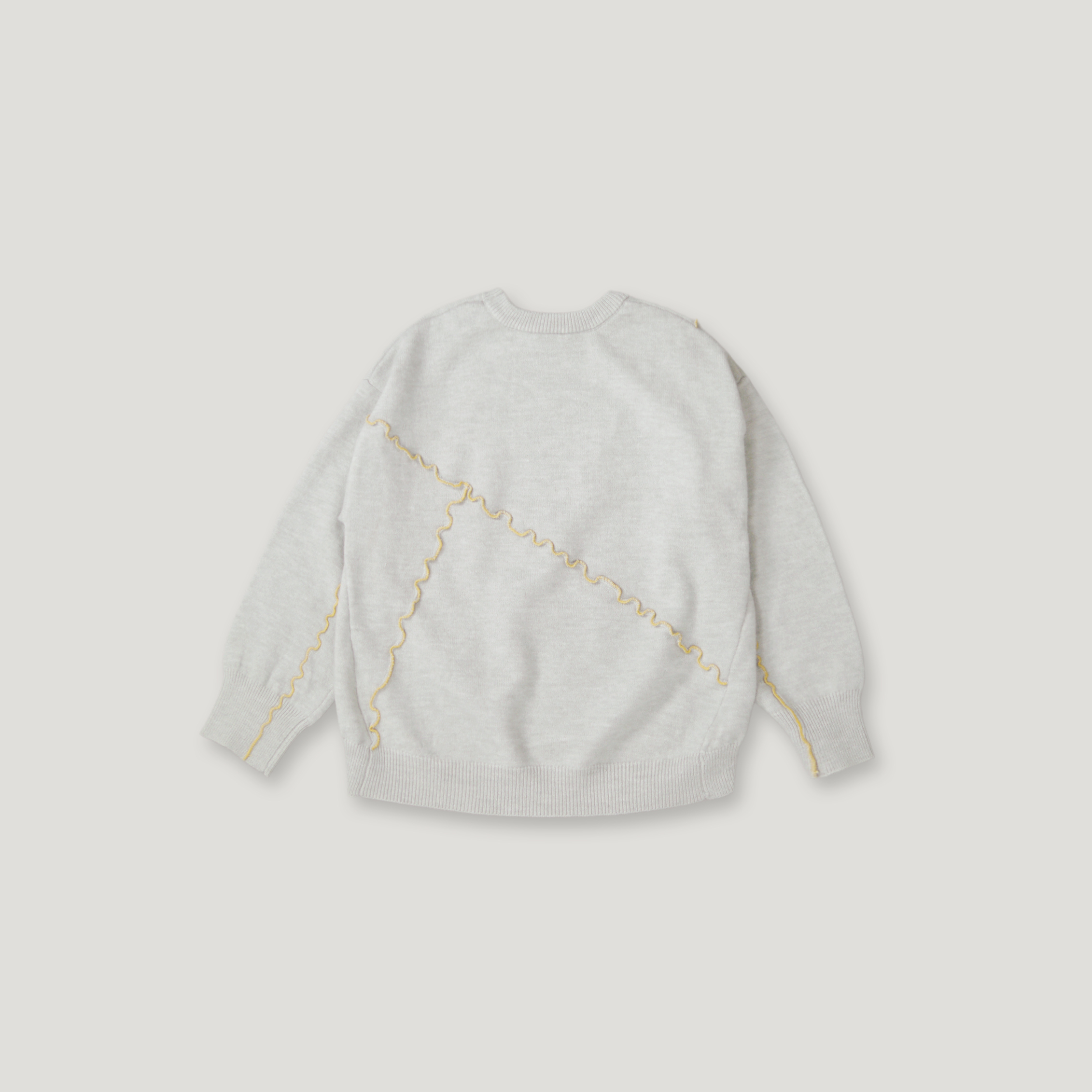 J.P.L. 圓領捲邊針織毛衣 ╭ 2色 ╮