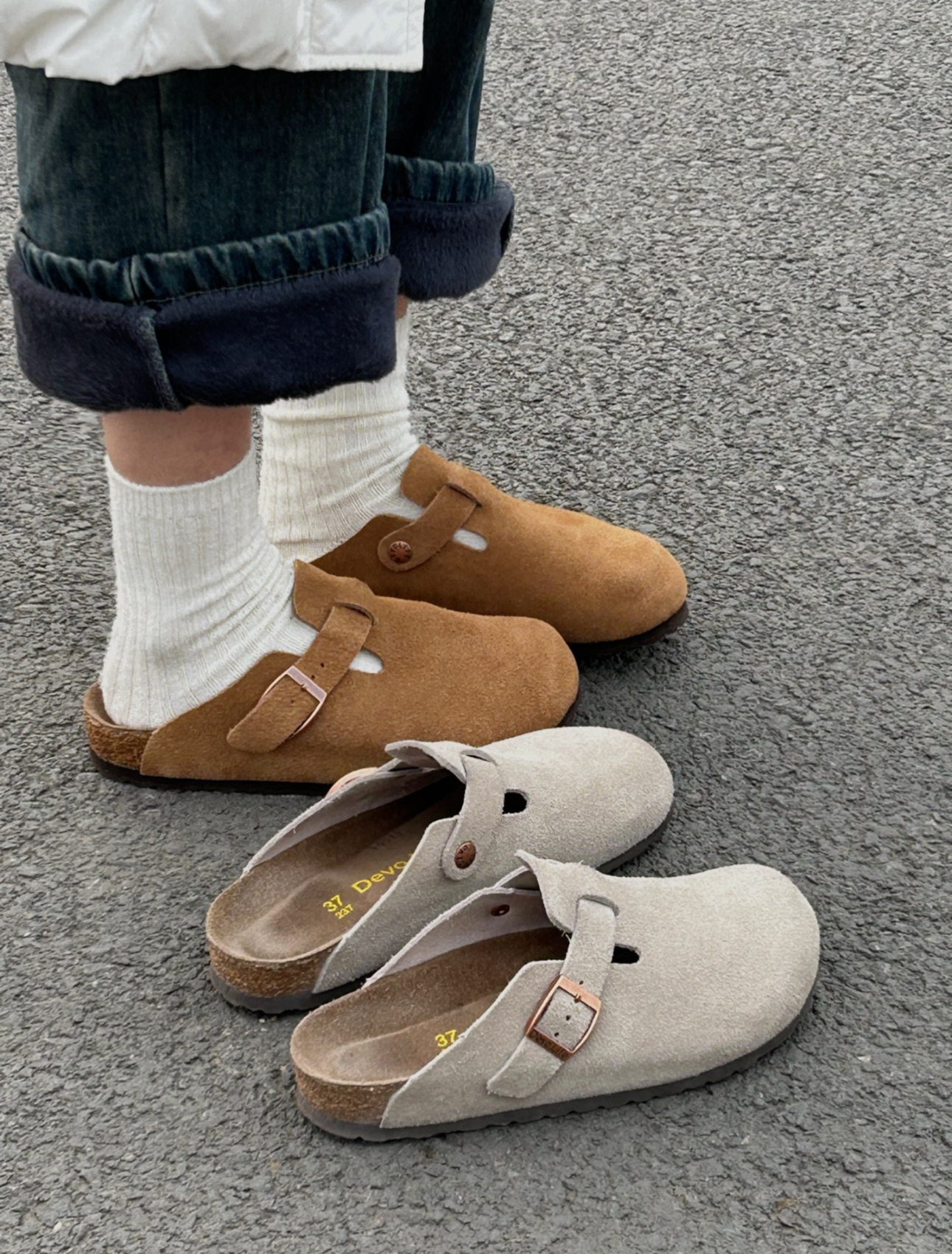 <勃肯平替款!!!>Devo Life 牛皮絨 11色!!