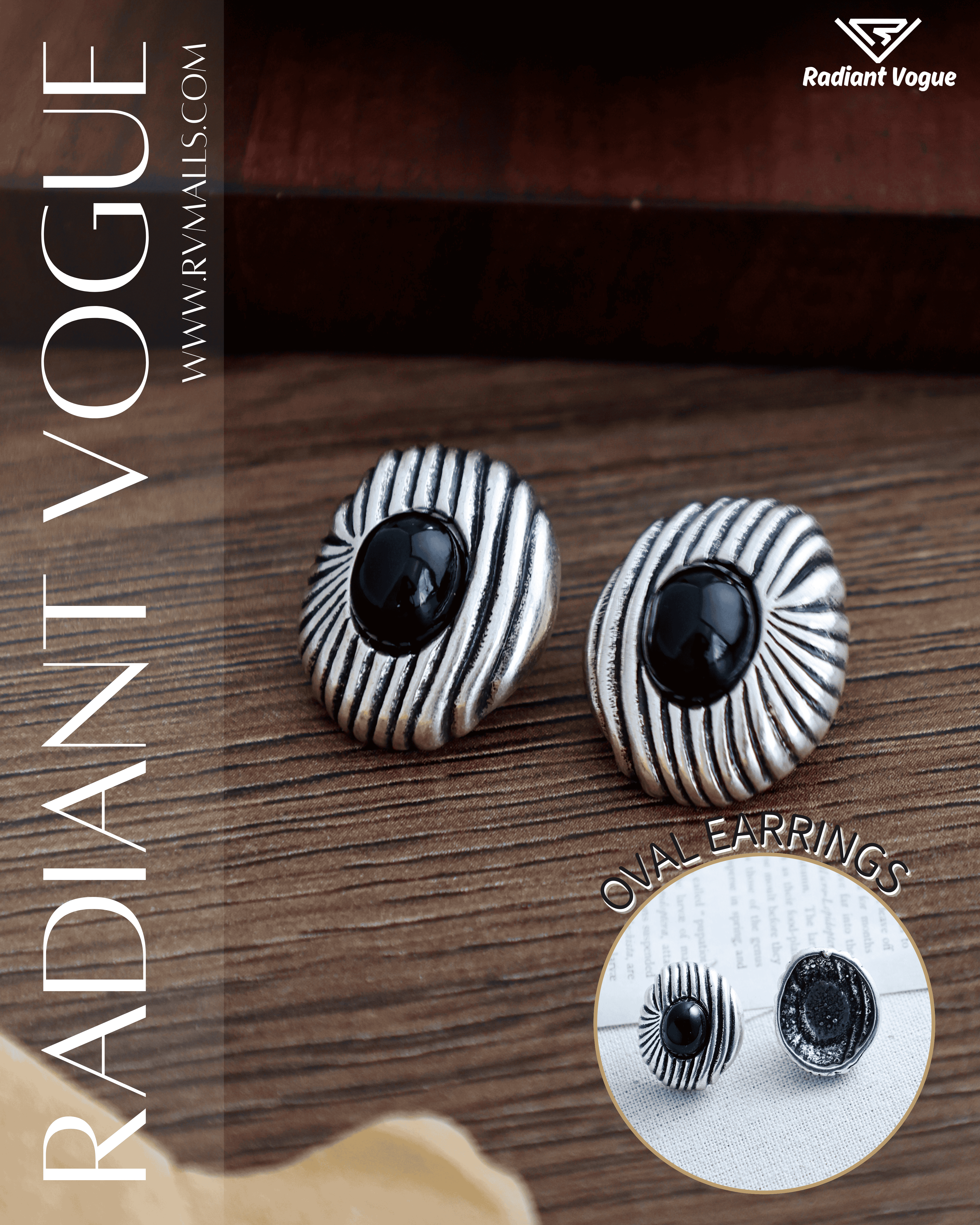 經典設計搭配黑色晶石, 輕巧舒適適合日常佩戴與正式場合。