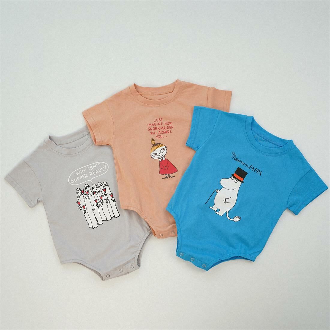 韓版 姆明三色包屁