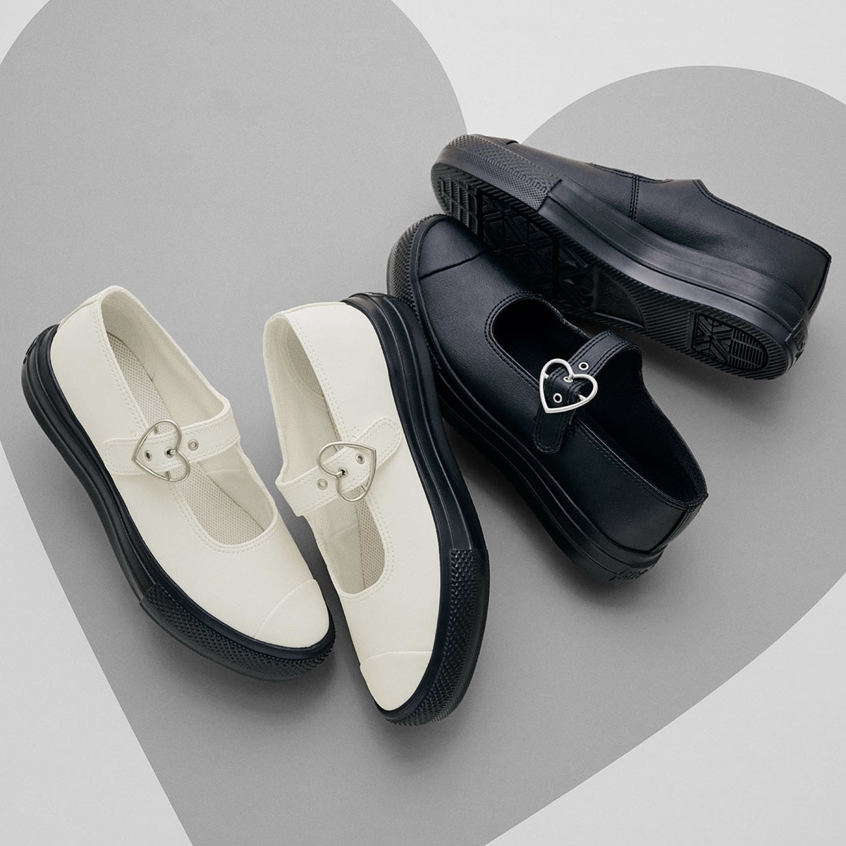 限時特價預購┃CONVERSE ALL STAR LIGHT PLTS MJ HEARTBUCKLE OX 輕量 厚底 愛心扣 瑪莉珍