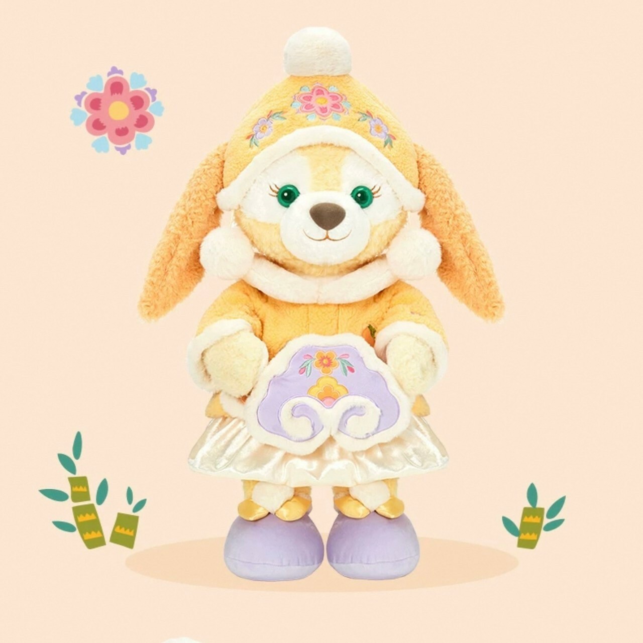 (限時特價) 2025 新春限定 達菲 Duffy 與好友們 可琦安 餅乾 CookieAnn M號 服裝造型 娃娃 玩偶 -上海迪士尼樂園