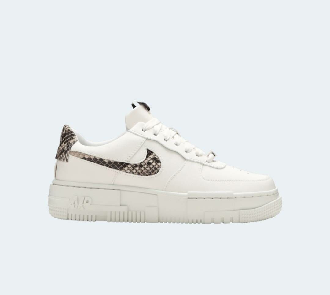 【零碼】 NIKE W AF1 PIXEL SE FORCE 蟒蛇紋 解構皮革 女鞋