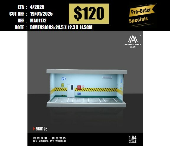 PO-$120 * MOREART * 1:64 DIORAMA - LIGHT VERSION ASSEMBLY MODEL -960126 [OD17/01]