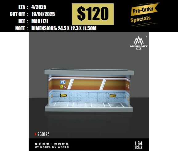 PO-$120 * MOREART * 1:64 DIORAMA - LIGHT VERSION ASSEMBLY MODEL -960125 [OD17/01]