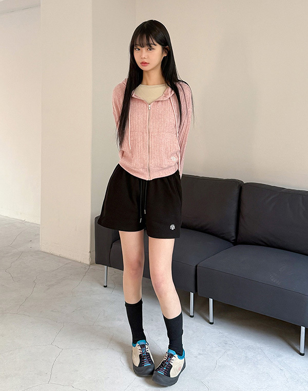 預訂｜MUAHMUAH STITCH LOGO PIGMENT BANDING SHORTS