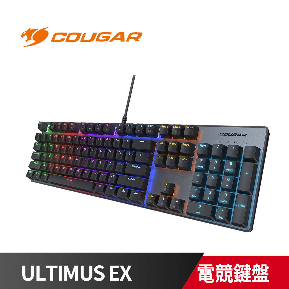 COUGAR 美洲獅 ULTIMUS EX 電競鍵盤 黑色款