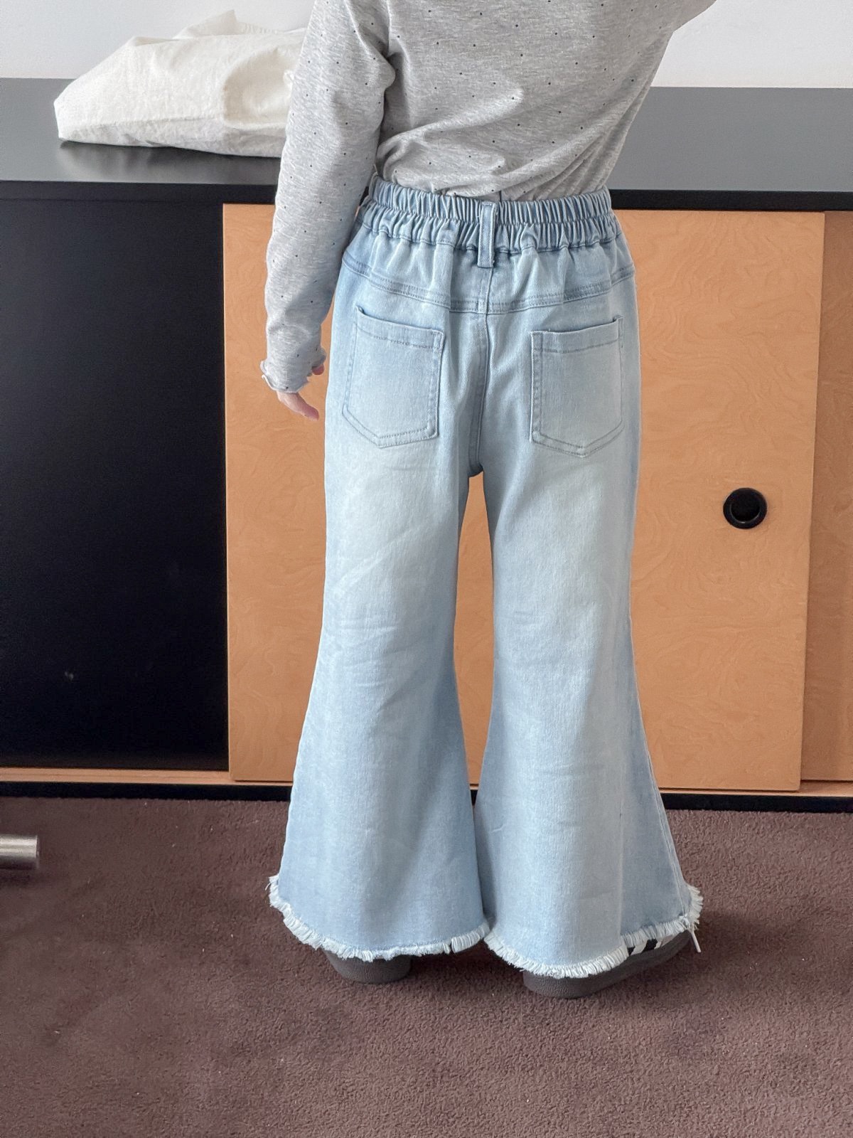 軟糯鬚鬚感喇叭褲