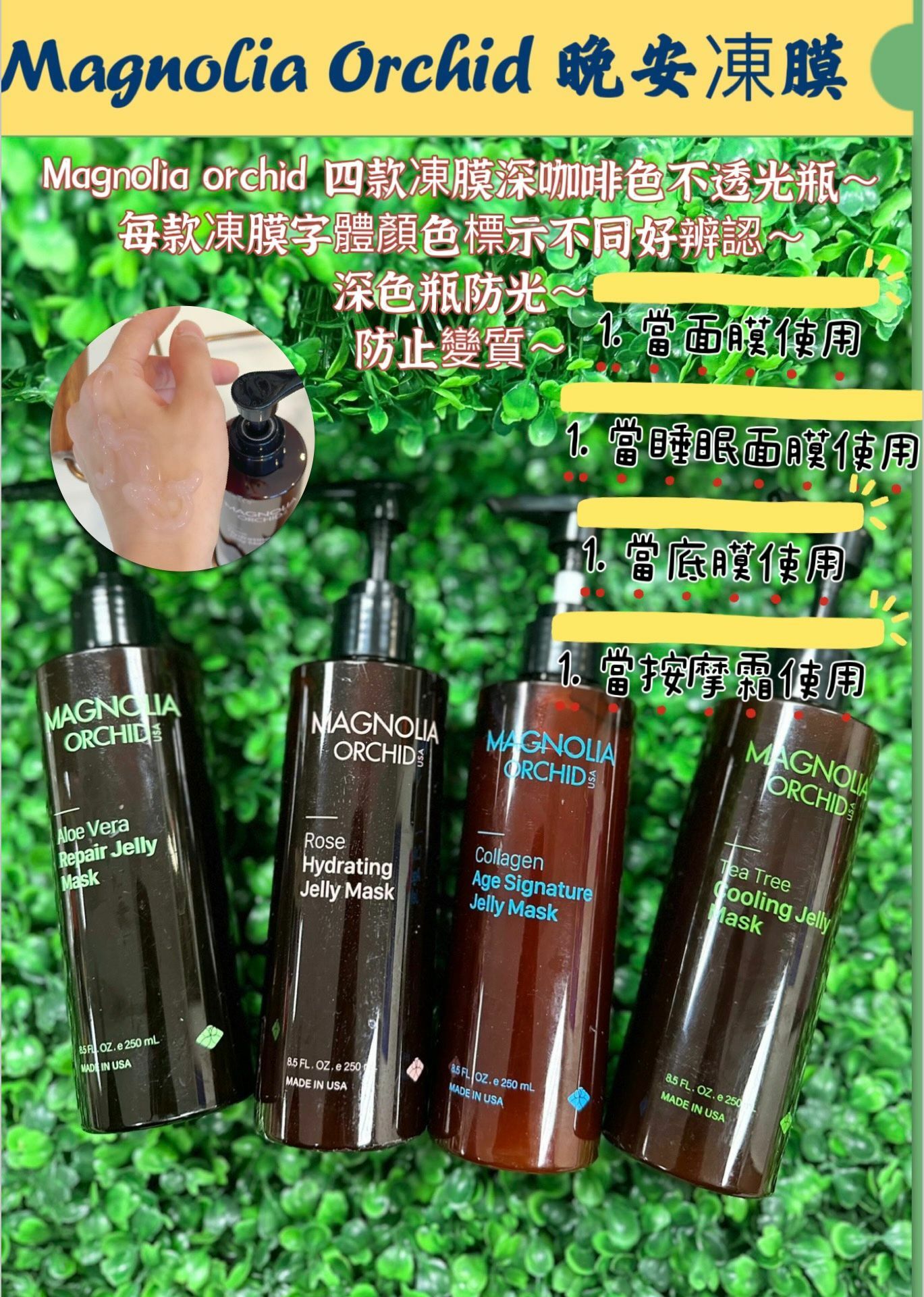 【現貨】Magnolia Orchid L031206 晚安凍膜 250ML