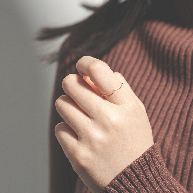 【me.luxe】K10波浪戒