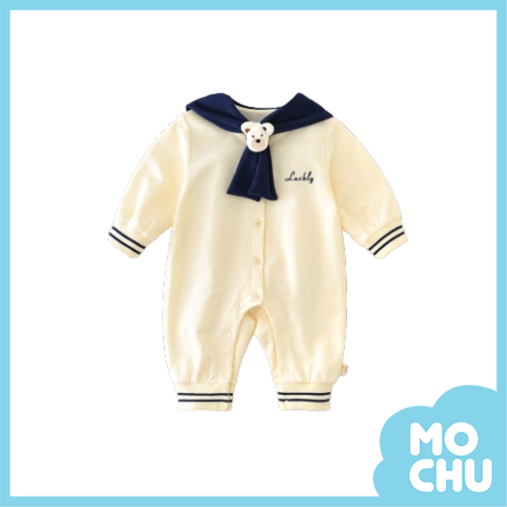 小熊海軍長袖連身衣