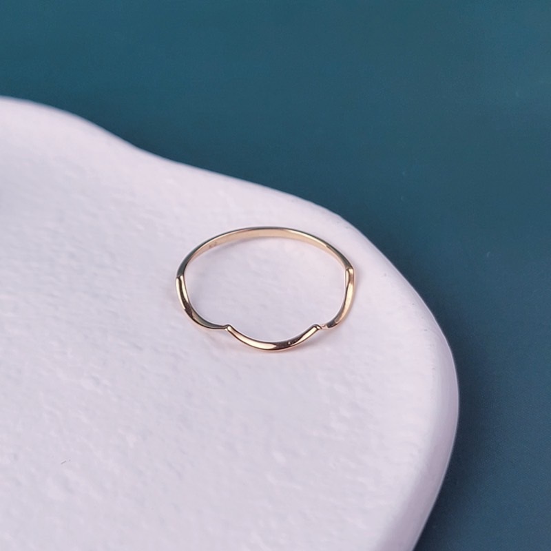 【me.luxe】K10波浪戒