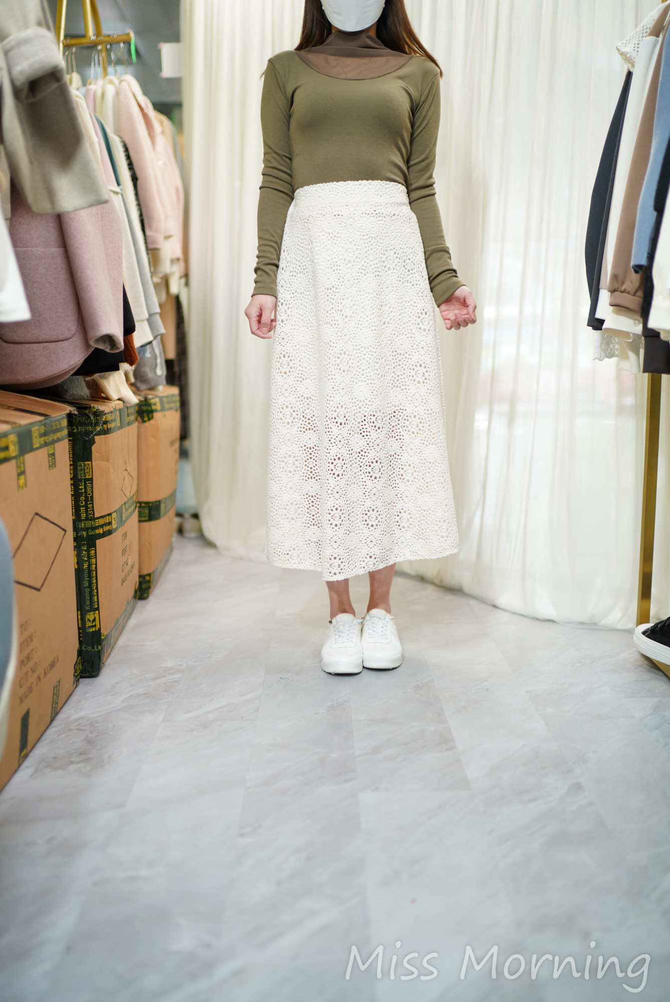 拼紗高質襯衣(14409)&高質通花裙(33880)