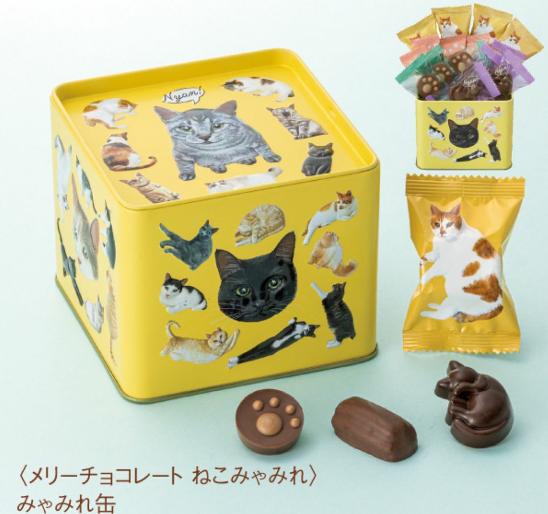 【日本預訂】 E0117106 Neko Myamire情人節限定 貓貓造型朱古力禮盒