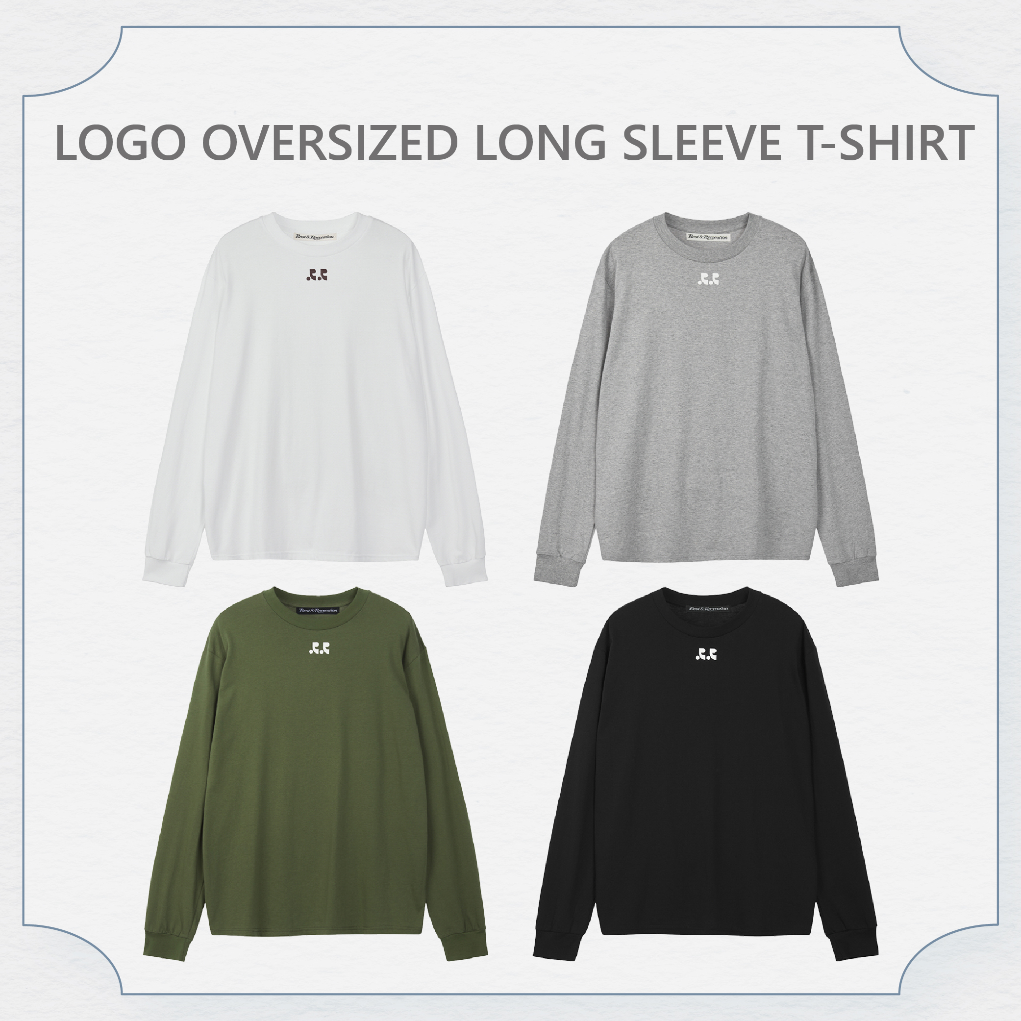 Rest & Recreation打底小RR長版長袖T(共4色)