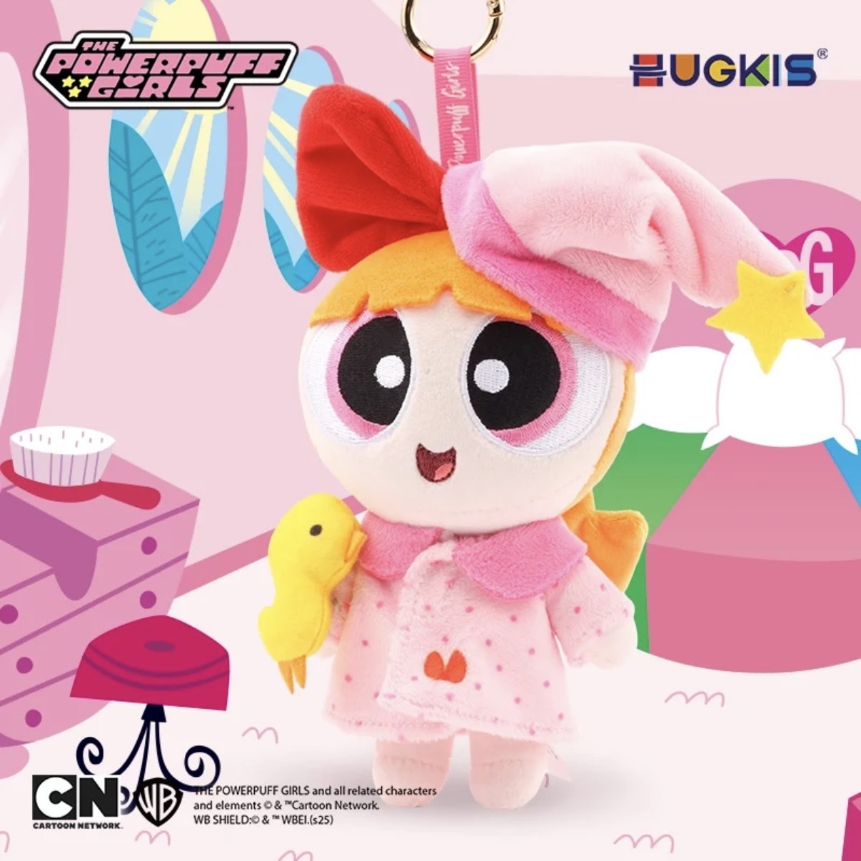 飛天小女警 好夢睡衣系列 毛絨玩偶掛件