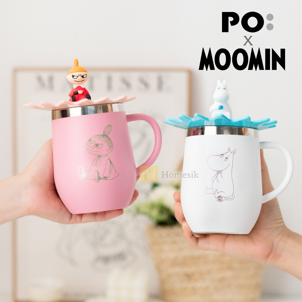Moomin系列阿美蛋形雙層保溫杯 350毫升 (粉紅色) 咖啡杯 茶杯 隨行杯