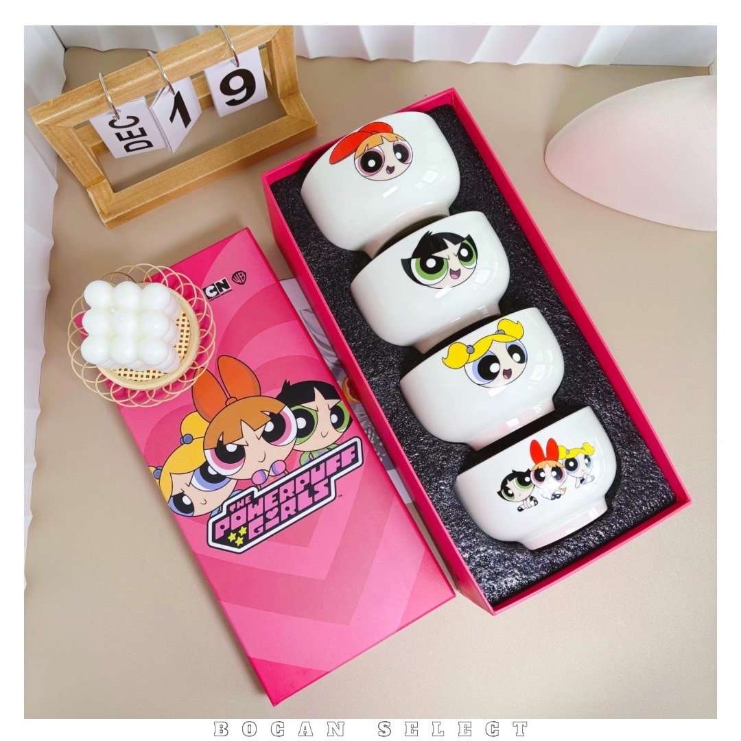 飛天小女警陶瓷飯碗 禮盒裝4入 （OF2024081202）