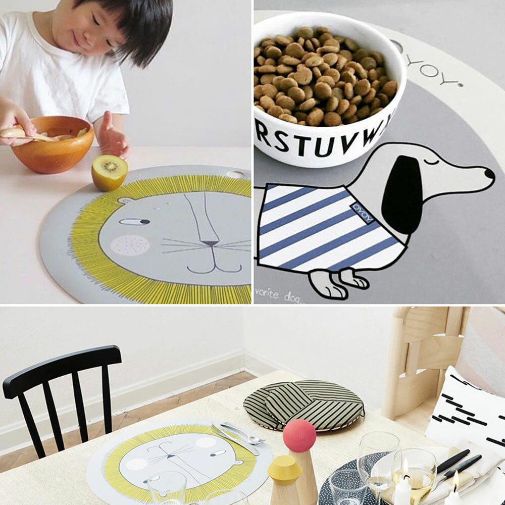 【丹麥OYOY】北歐設計家飾-圓形矽膠餐墊