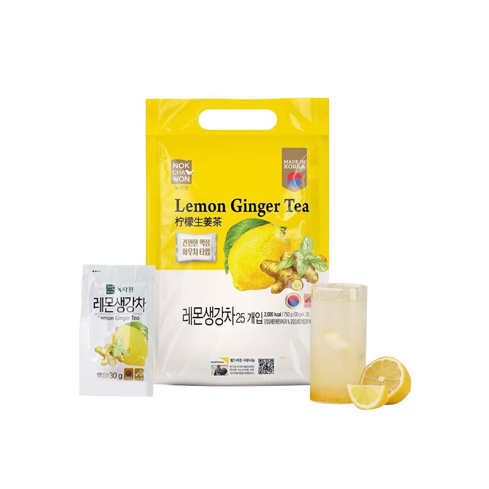 【BK SHOP】綠茶園檸檬生薑茶(隨手包袋裝) 750g