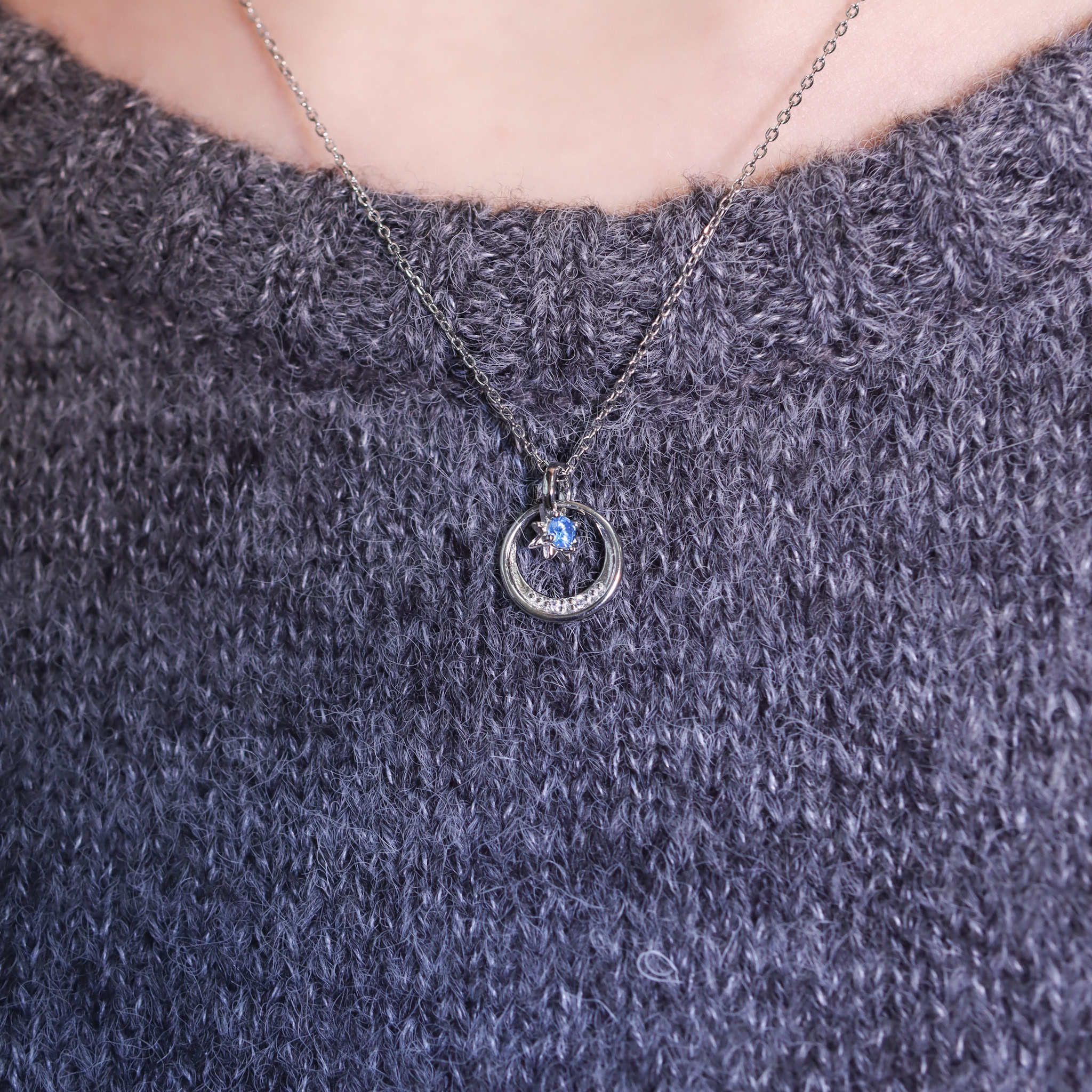 | 925銀丨漫藍星星扣項鍊 | NE1304 |