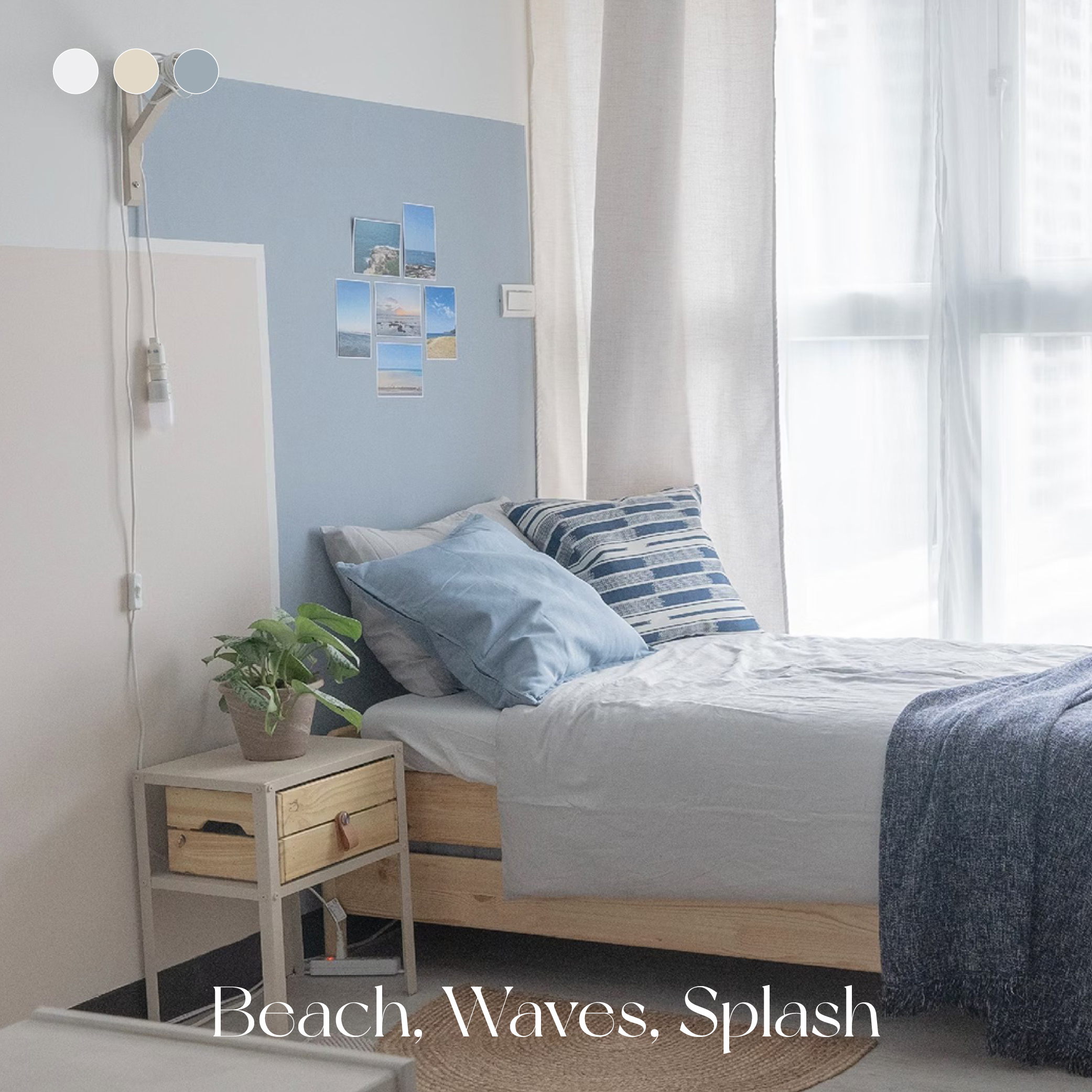 沙灘上的踏浪日記 Beach, Waves, Splash ｜風格油漆