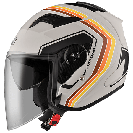 ASTONE DJS 平暖灰 BM13 卡其 彩繪 內墨片 3/4罩式帽款