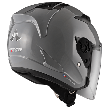 ASTONE DJS 水泥灰 素色 內墨片 3/4罩式帽款