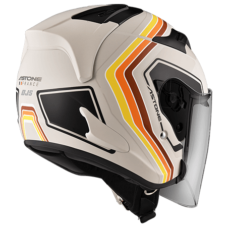 ASTONE DJS 平暖灰 BM13 卡其 彩繪 內墨片 3/4罩式帽款