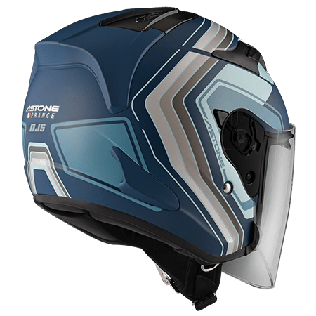 ASTONE DJS 平藍 BM13 淺藍 彩繪 內墨片 3/4罩式帽款