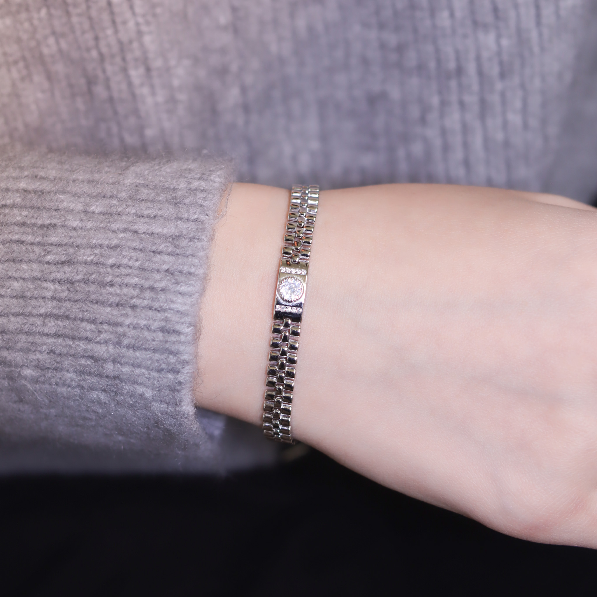 | 925純銀・白金 | 保護初衷軟手鐲 | BR1221 |