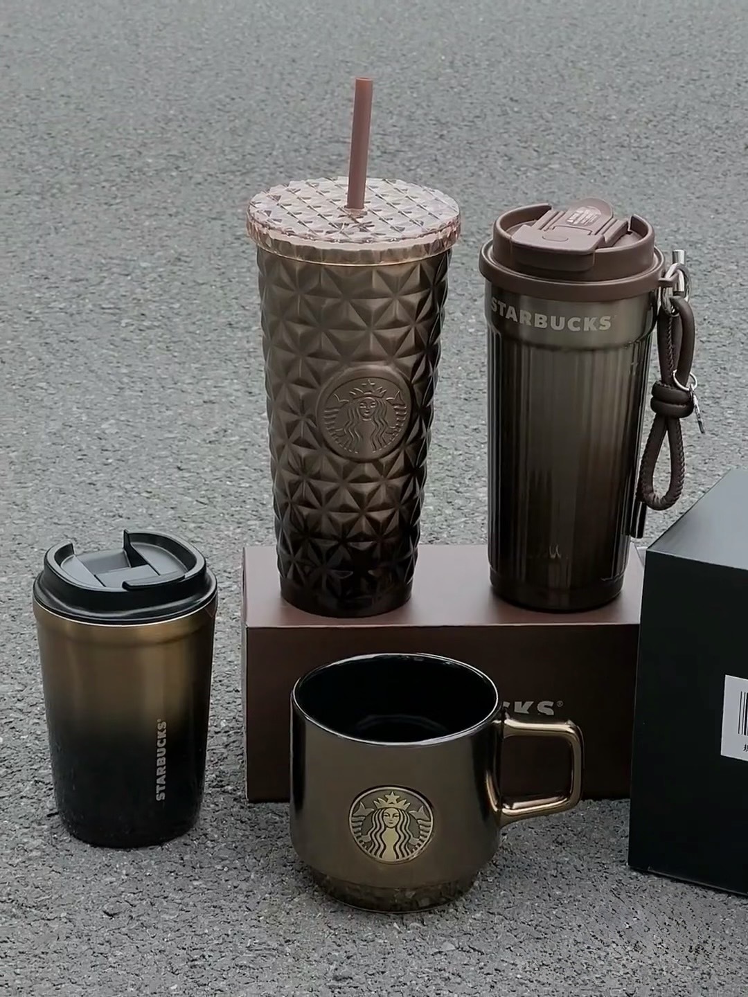 ISNEAKERS｜STARBUCKS 星巴克 棕金 鎏金系列 馬克杯 保溫杯 隨行杯 水杯