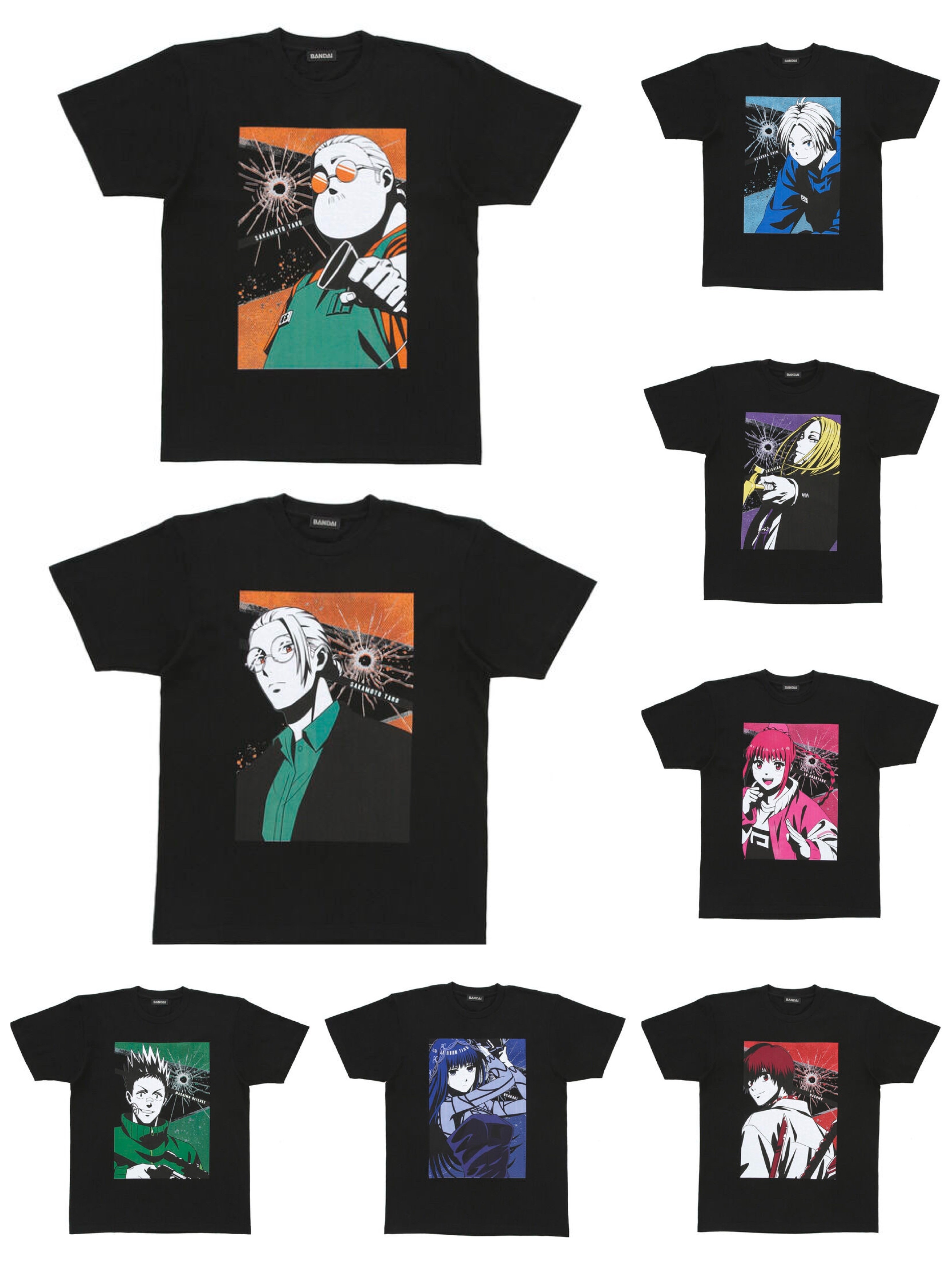 223943 Pbandai 預訂 2025/3月 SAKAMOTO DAYS Tシャツコレクション（全８種）