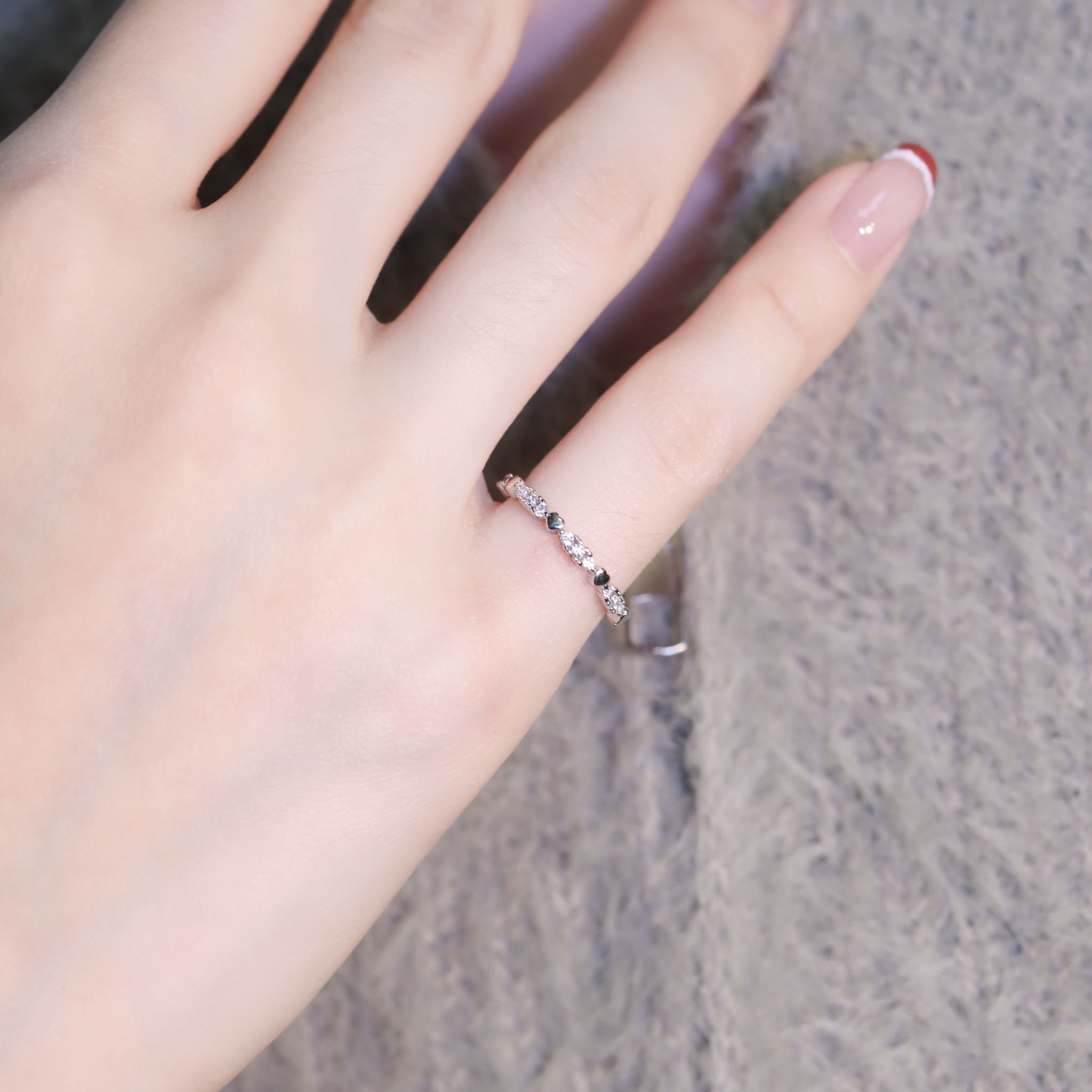 | 925純銀・白金 | 愛意蔓延尾戒  | RI0782 |