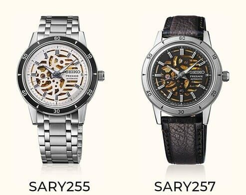 日本製造 Seiko Presage SARY255 不銹鋼錶帶/ SARY257 ( SSA461 )真皮錶帶 Style60’s Skeleton Dial Watch 自動機械鏤空男士手錶