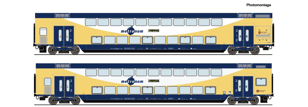 Roco 6200106 HO規 雙層客車廂.2輛