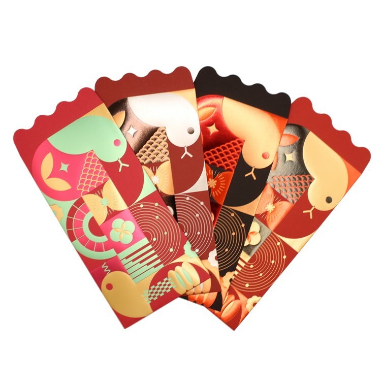 蛇年 蛇來運轉 燙金紅包袋