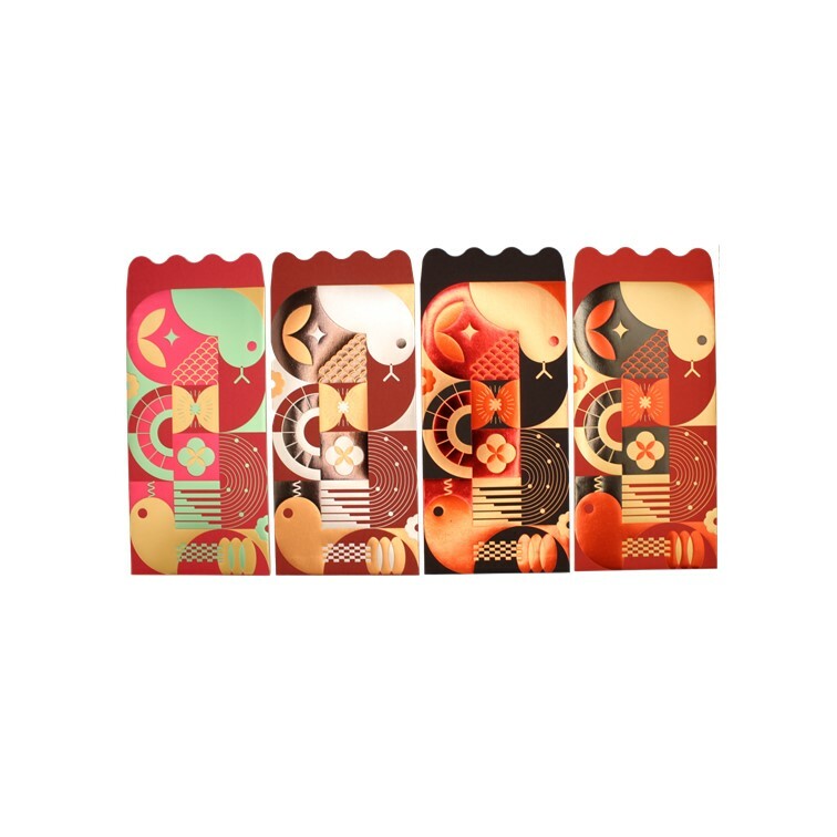 蛇年 蛇來運轉 燙金紅包袋