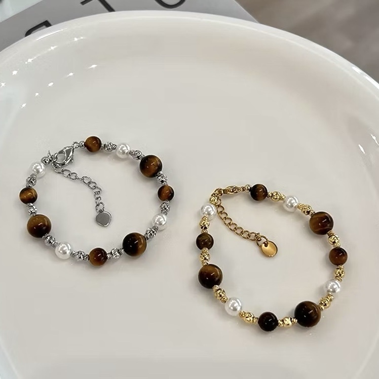 Maillard虎眼石珍珠手鏈