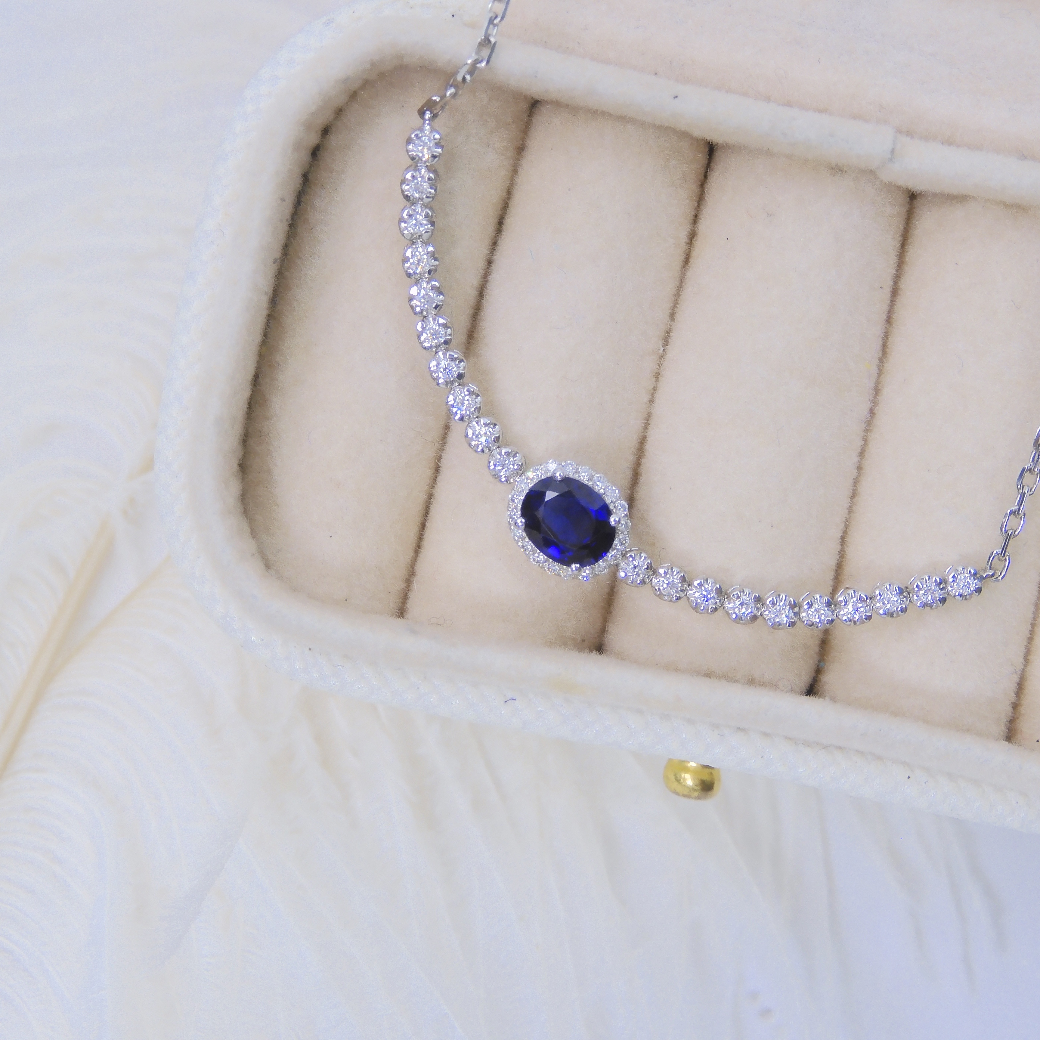 18K金 0.5ct 藍寶石手鏈