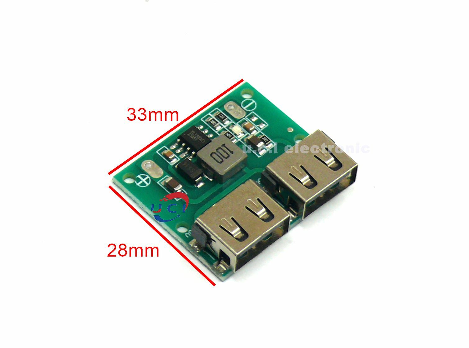 【UCI電子】(11-4) 雙USB輸出9V/12V/24V轉5V3A DC-DC 車載充電降壓穩壓充電模組