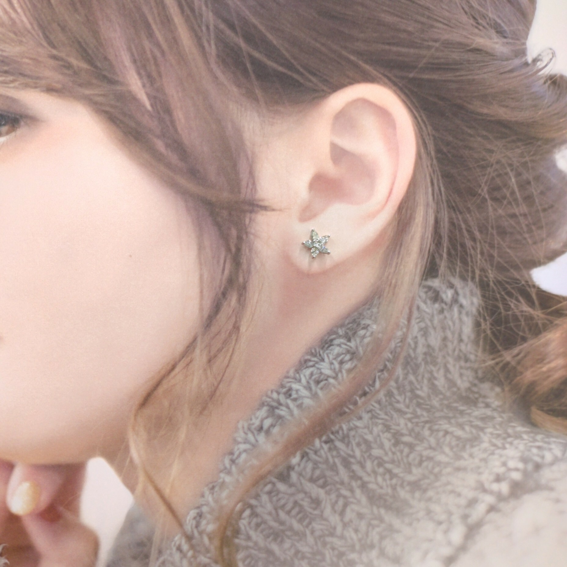 18K White Gold 0.92ct Diamond Earrings