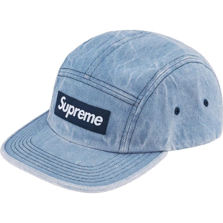 Supreme 24SS Washed Chino Twill Camp Cap 單寧牛仔