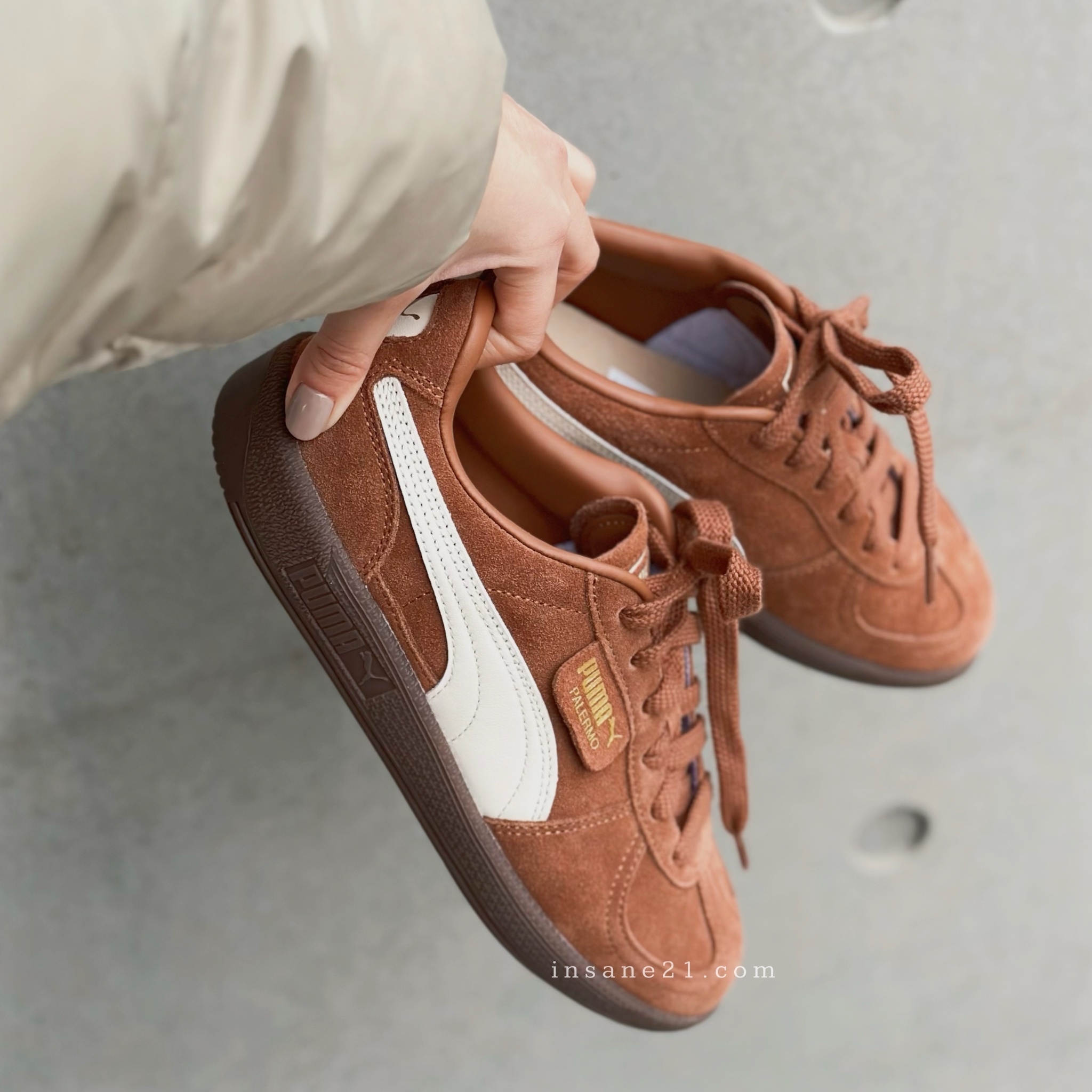 PUMA PALERMO 可可色 金標 麂皮 棕色系 男女 396463-56