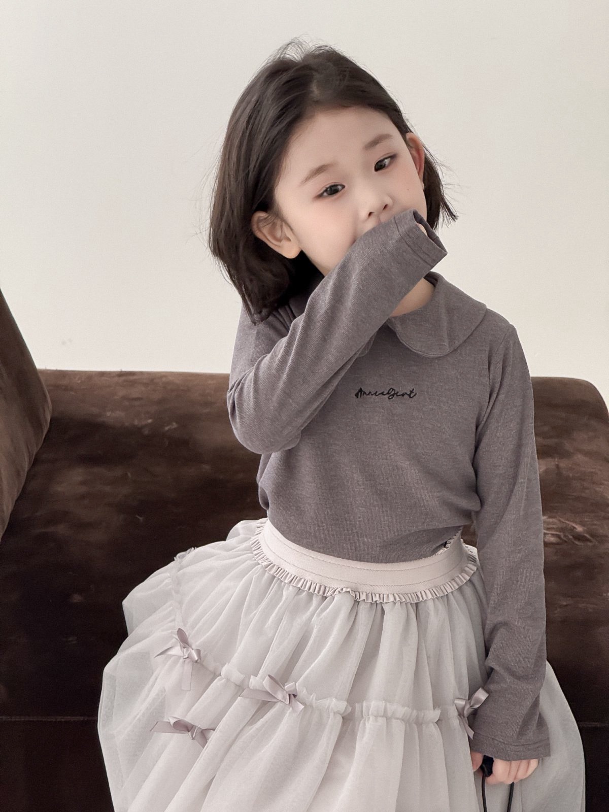 四色蝴蝶結紗裙