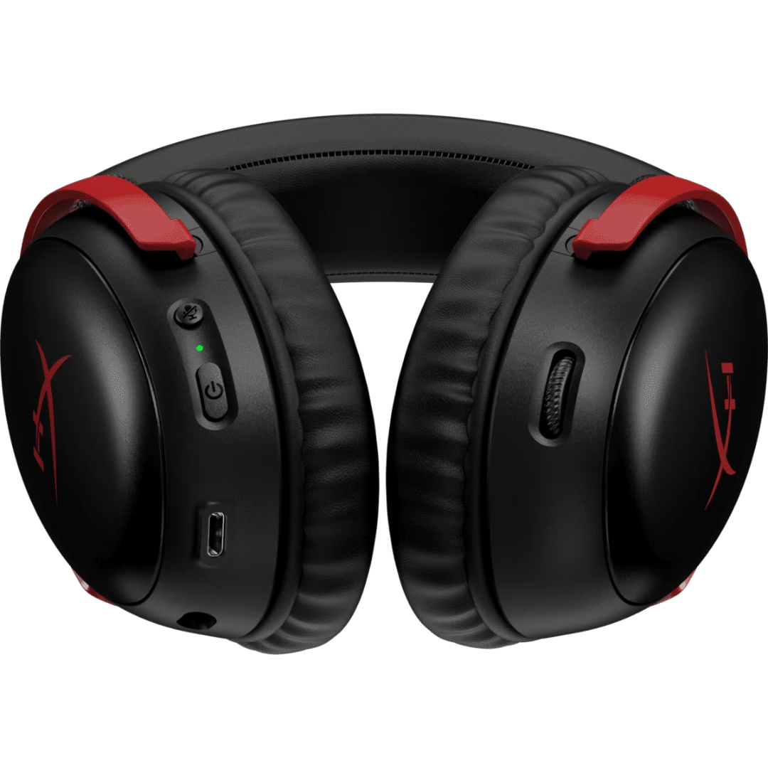 HyperX Cloud III Wireless颶風3 無線電競耳機-紅 (77Z46AA)