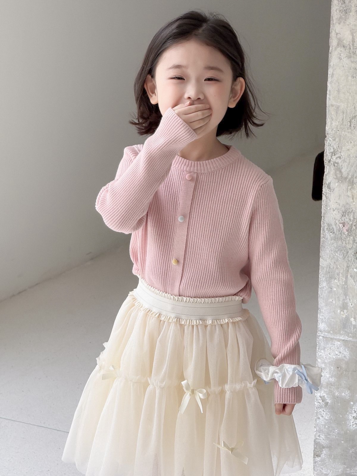 彩色糖糖果釦上衣