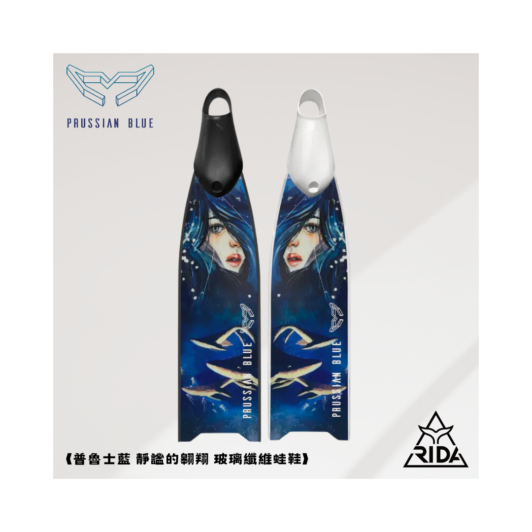 ▲2020 普魯士藍 玻纖彩繪板 靜謐的翱翔