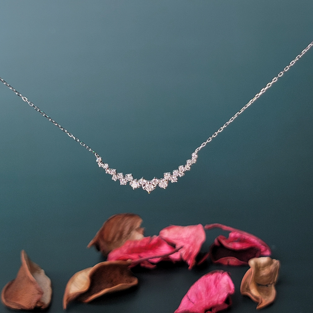 【me.luxe】K18鑽石61分微笑鍊