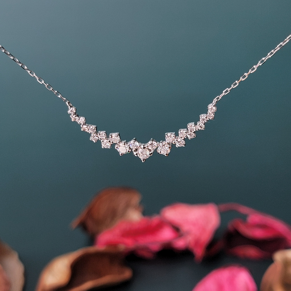 【me.luxe】K18鑽石61分微笑鍊